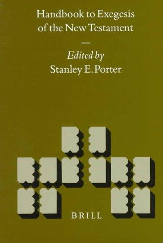 Handbook to exegesis of the New Testament