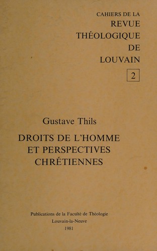 Droits de l'homme et perspectives chrétiennes