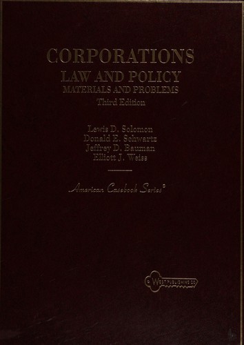 Corporations, law and policy