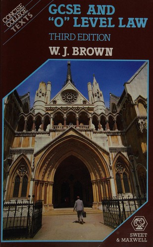 GCSE and "O" level law