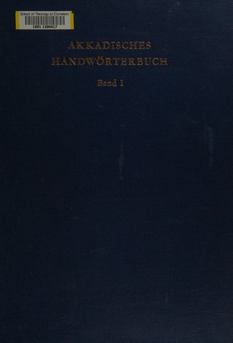 Akkadisches Handworterbuch
