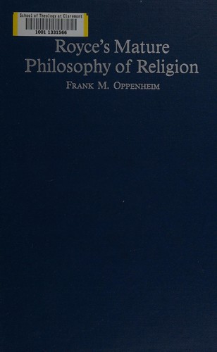Royce's mature philosophy of religion