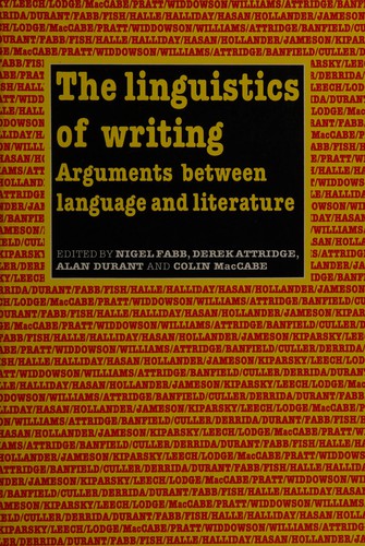 The Linguistics of writing