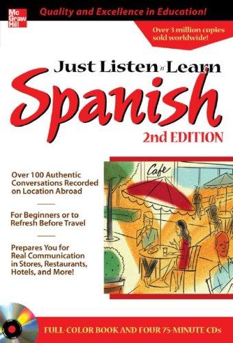 Just Listen 'n' Learn Spanish, 2E. Package (Book + 4CDs)
