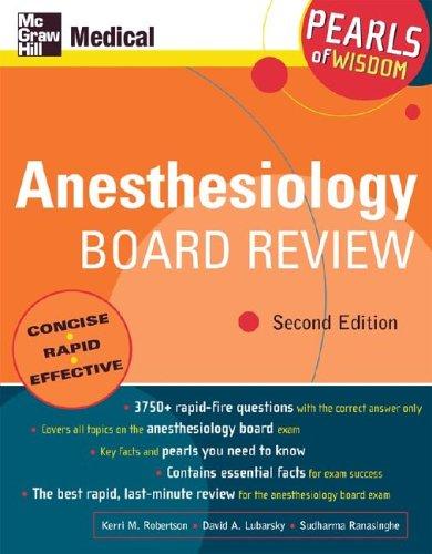 Anesthesiology Board Review