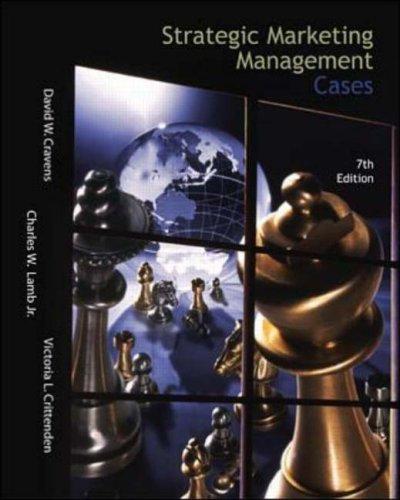 Strategic Marketing Management Cases w/Excel Spreadsheets