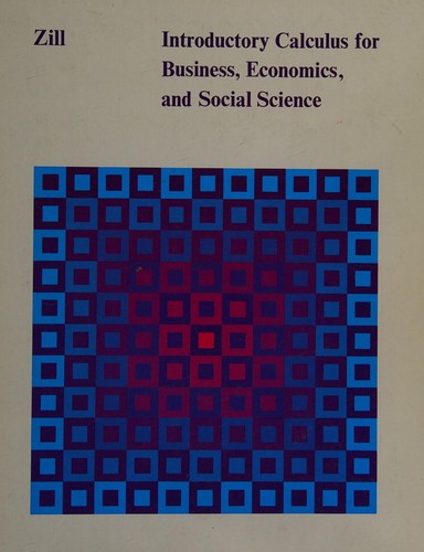 Introductory Calculus for Business, Economics, and Social Science