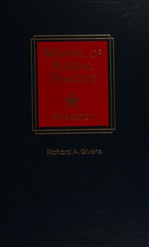 Manual of federal practice