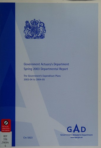 Spring 2003 Departmental Report