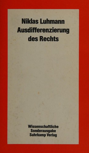 Ausdifferenzierung des Rechts