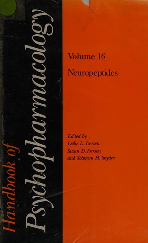 Handbook of psychopharmacology