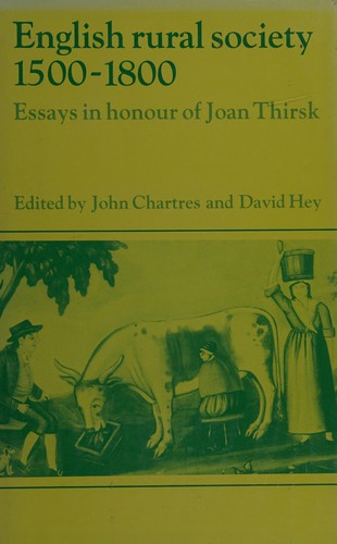 English rural society, 1500-1800