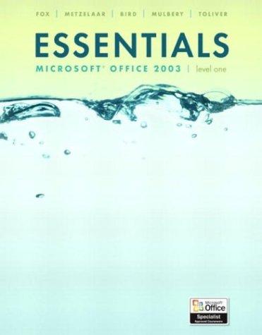 Essentials Microsoft Office 2003 brief