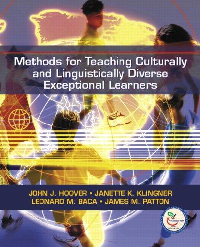 Methods for Teaching Culturally and Linguistically Diverse Exceptional Learners