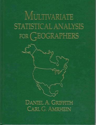 Multivariate statistical analysis for geographers