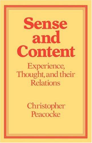 Sense and Content