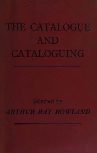The Catalogue and Cataloguing