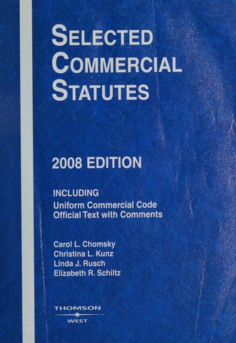 Selected commercial statutes