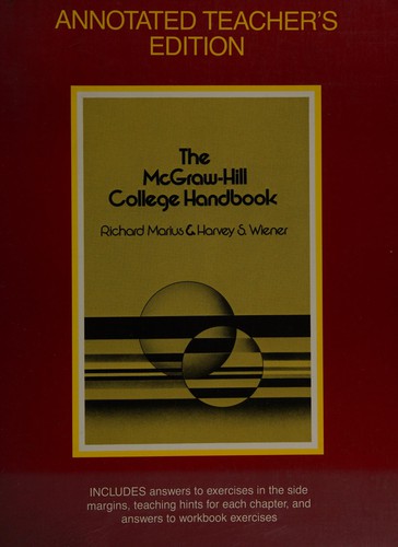 Annotated Teacher's Edition to Accompany the McGraw-Hill College Handbook