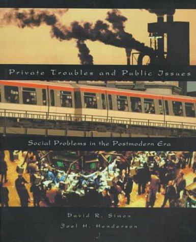 Private troubles and public issues