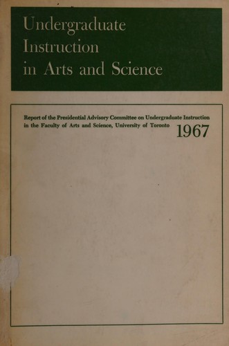 Undergraduate Instruction in Arts and Science