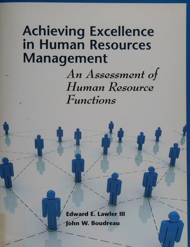 Achieving Excellence in Human Resource Management