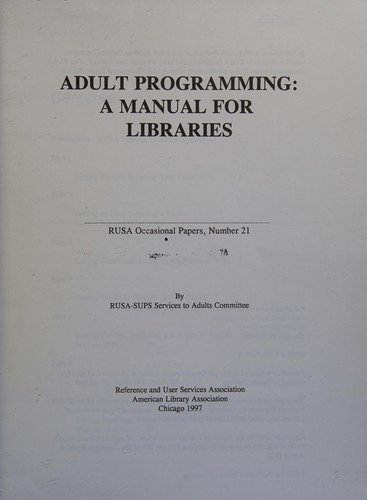 Adult Programming