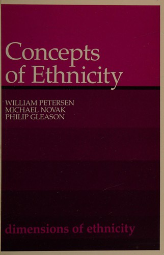 Concepts of Ethnicity