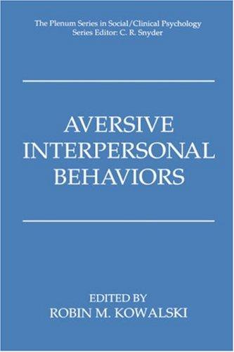 Aversive interpersonal behaviors