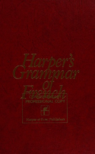 Harper's grammar of French