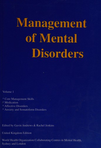 Management of mental disorders