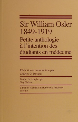 Sir William Osler, 1849-1919