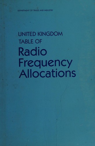 United Kingdom table of radio frequency allocations