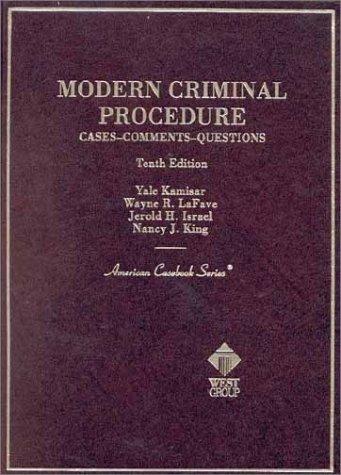 Modern Criminal Procedure