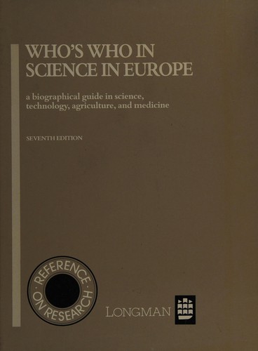 Who's who in science in Europe