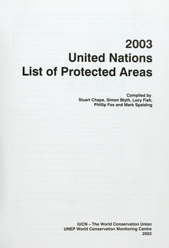 2003 United Nations List of Protected Areas