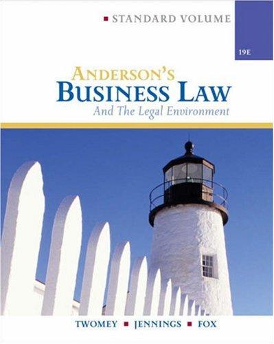 Anderson's Business Law & Legal Environment, Standard