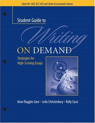 A student guide to writing on demand