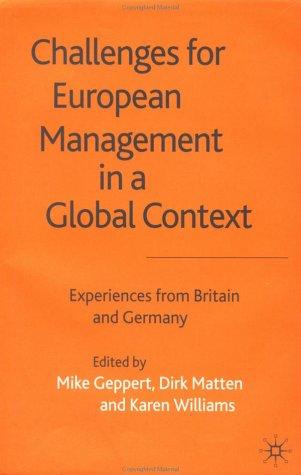 Challenges for European management in a global context