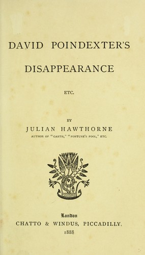 David Poindexter's disappearance, etc.