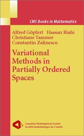 Variational Methods in Partially Ordered Spaces