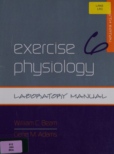 Exercise Physiology Laboratory Manual
