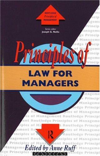 Principles of Law for Managers