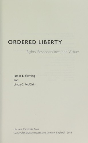 Ordered liberty