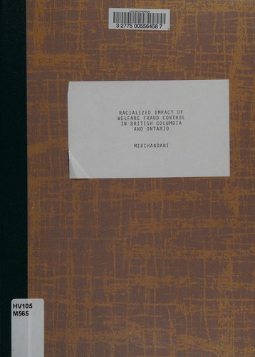 The racialized impact of welfare fraud control in British Columbia and Ontario