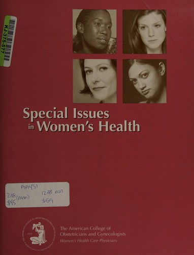 Special issues in women's health