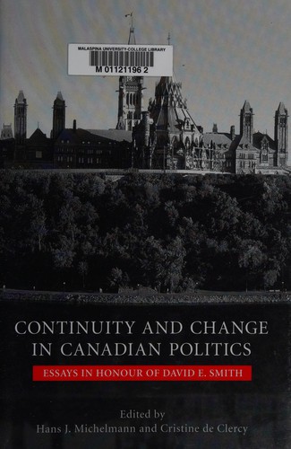 Continuity and Change in Canadian Politics