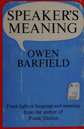 Speaker's meaning