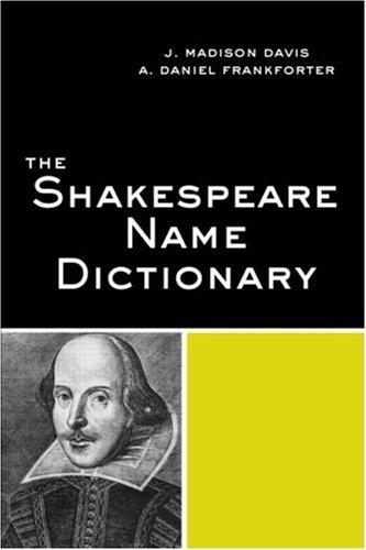 The Shakespeare name dictionary