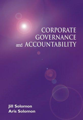 Corporate governance and accountability